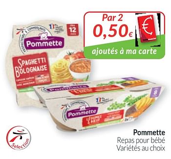 Pommette Pommette Repas Pour Bebe En Promotion Chez Intermarche