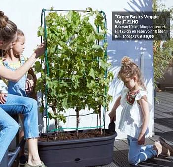 Promoties Green basics veggie wall elho - Elho - Geldig van 03/04/2020 tot 30/08/2020 bij Brico