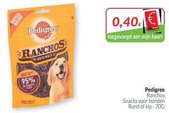Promotions Pedigree ranchos snacks voor honden - Pedigree - Valide de 01/03/2020 à 31/03/2020 chez Intermarche