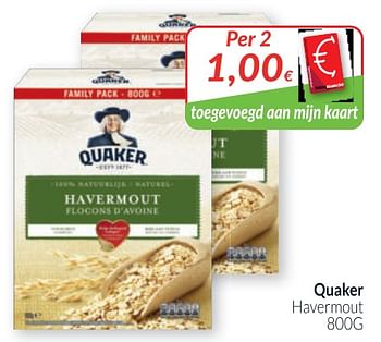 Promoties Quaker havermout - Quaker - Geldig van 01/03/2020 tot 31/03/2020 bij Intermarche