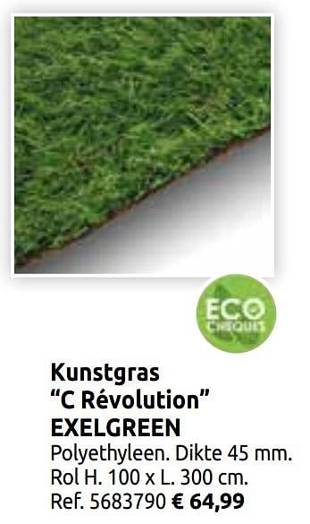 Promoties Kunstgras c révolution exelgreen - Exelgreen - Geldig van 03/04/2020 tot 30/08/2020 bij Brico