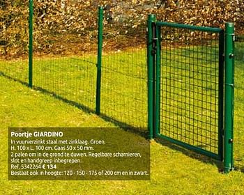 Promoties Poortje giardino - Giardino - Geldig van 03/04/2020 tot 30/08/2020 bij Brico