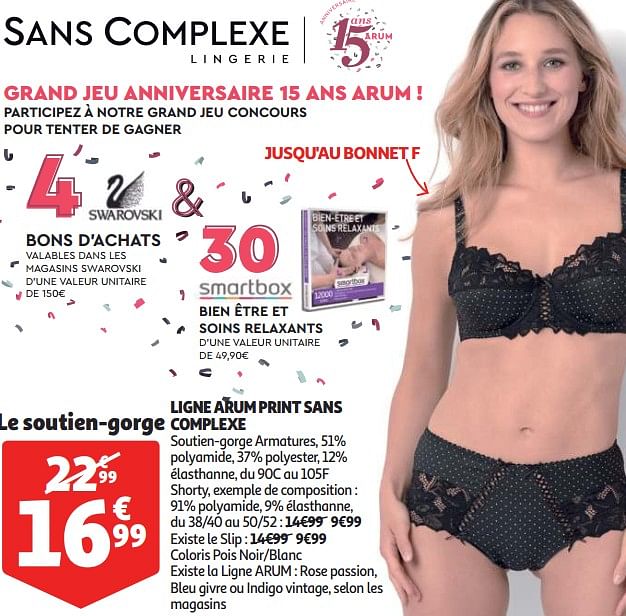 soutien gorge sans complexe auchan