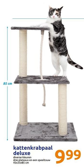 Achternaam Veranderlijk Gooi Huismerk - Action Kattenkrabpaal deluxe - Promotie bij Action