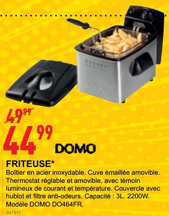Domo elektro Friteuse domo - En promotion chez Trafic