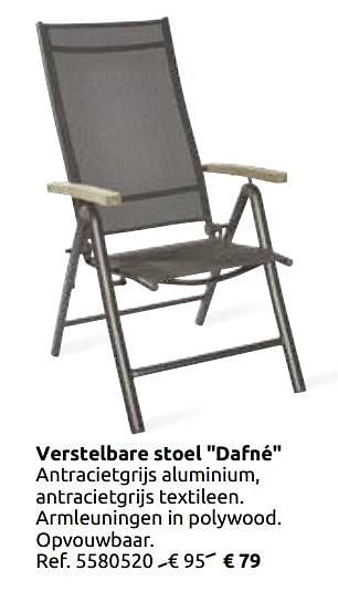 Promoties Verstelbare stoel dafné - Central Park - Geldig van 03/04/2020 tot 30/08/2020 bij Brico