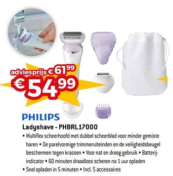 Promoties Philips ladyshave - phbrl17000 - Philips - Geldig van 02/03/2020 tot 31/03/2020 bij Exellent