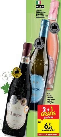 Promotions Italie veneto amicone blanc, rouge ou rosé, 2015-2018 - Vins rouges - Valide de 11/03/2020 à 30/03/2020 chez Carrefour