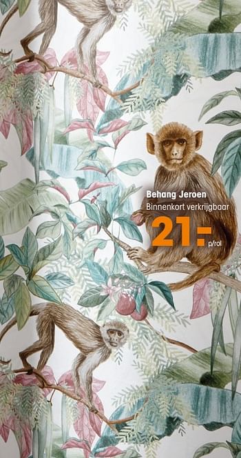 Promotions Behang jeroen - Produit maison - Kwantum - Valide de 16/03/2020 à 27/09/2020 chez Kwantum