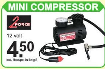 Promoties 2force mini compressor - 2Force - Geldig van 09/03/2020 tot 29/03/2020 bij Van Cranenbroek