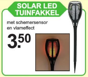 vrije tijd Ontwaken snor Produit Maison - Van Cranenbroek Solar led tuinfakkel - En promotion chez  Van Cranenbroek