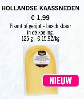 Promoties Hollandse kaassneden - Delicieux - Geldig van 11/03/2020 tot 12/04/2020 bij Lidl