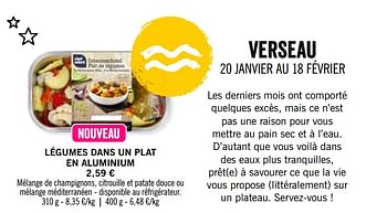 Promotions Légumes dans un plat en aluminium - Chef select - Valide de 11/03/2020 à 12/04/2020 chez Lidl