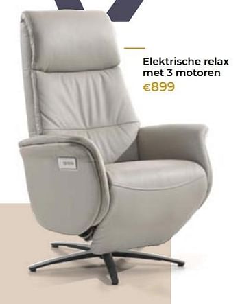 Promoties Elektrische relax met 3 motoren - Huismerk - Euroshop - Geldig van 27/03/2020 tot 30/06/2020 bij Euro Shop