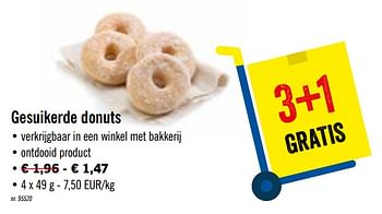 Promotions Gesuikerde donuts - Produit maison - Lidl - Valide de 23/03/2020 à 26/03/2020 chez Lidl