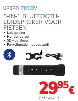 Promoties 5-in-1 bluetoothluidspreker voor fietsen - Huismerk - Auto 5  - Geldig van 13/03/2020 tot 31/03/2021 bij Auto 5