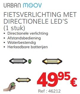 Promoties Fietsverlichting met directionele led`s - Huismerk - Auto 5  - Geldig van 13/03/2020 tot 31/03/2021 bij Auto 5