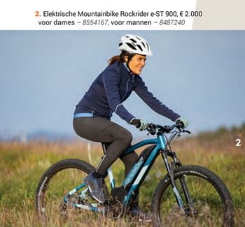 Promoties Elektrische mountainbike rockrider e-st 900 - Huismerk - Decathlon - Geldig van 10/03/2020 tot 20/09/2020 bij Decathlon