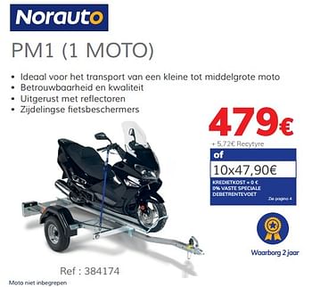 Promotions Pm1 1 moto - Norauto - Valide de 13/03/2020 à 31/03/2021 chez Auto 5