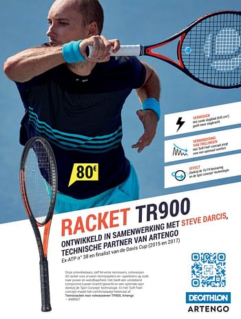 Promoties Tennisracket volwassenen tr 900 artengo - Artengo - Geldig van 10/03/2020 tot 20/09/2020 bij Decathlon