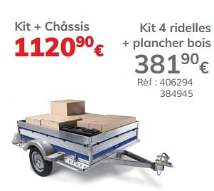Promotions Kit 4 ridelles + plancher bois remium 145 evo - Norauto - Valide de 13/03/2020 à 31/03/2021 chez Auto 5