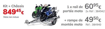 Promotions Rail de portée moto châssis remium 145 evo - Norauto - Valide de 13/03/2020 à 31/03/2021 chez Auto 5