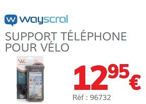 Promotions Support téléphone pour vélo - Wayscrall - Valide de 13/03/2020 à 31/03/2021 chez Auto 5