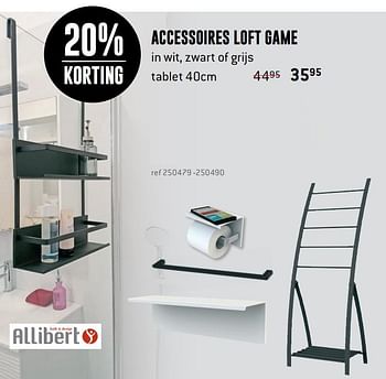 Promoties Accessoires loft game tablet - Allibert - Geldig van 13/03/2020 tot 05/04/2020 bij Freetime