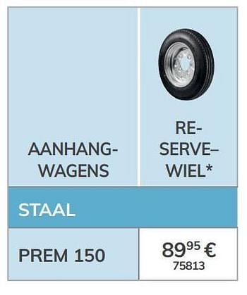 Promoties Reserve wiel - Huismerk - Auto 5  - Geldig van 13/03/2020 tot 31/03/2021 bij Auto 5