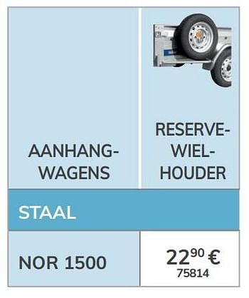 Promoties Reservewielhouder - Norauto - Geldig van 13/03/2020 tot 31/03/2021 bij Auto 5