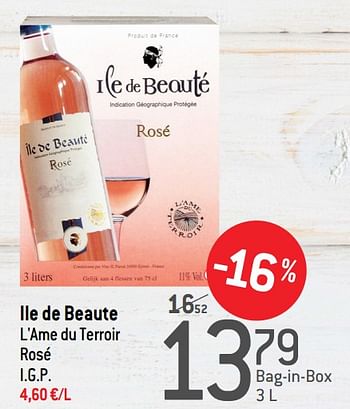 Promotions Ile de beaute l`ame du terroir rosé i.g.p. - Vins rosé - Valide de 18/03/2020 à 07/04/2020 chez Match
