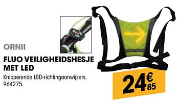 Promoties Fluo veiligheidshesje met led - Huismerk - Electro Depot - Geldig van 26/03/2020 tot 12/04/2020 bij Electro Depot