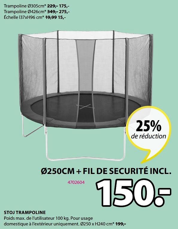 Trampoline jysk outlet