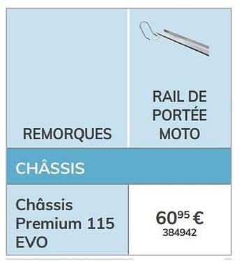 Promotions Rail de portée moto châssis premium 115 evo - Norauto - Valide de 13/03/2020 à 31/03/2021 chez Auto 5