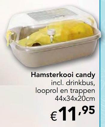 Promoties Hamsterkooi candy - Huismerk - Happyland - Geldig van 16/03/2020 tot 03/05/2020 bij Happyland
