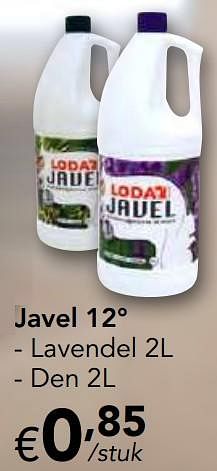 Promoties Javel 12° lavendel - Loda - Geldig van 16/03/2020 tot 03/05/2020 bij Happyland