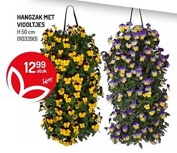 Promoties Hangzak met viooltjes - Huismerk - Oh'Green - Geldig van 11/03/2020 tot 22/03/2020 bij Oh'Green