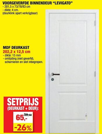 Promoties Deurkast + deur - Merk onbekend - Geldig van 18/03/2020 tot 29/03/2020 bij Hubo