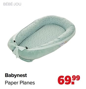Promoties Babynest paper planes - Bebe-jou - Geldig van 16/03/2020 tot 13/04/2020 bij Baby-Dump