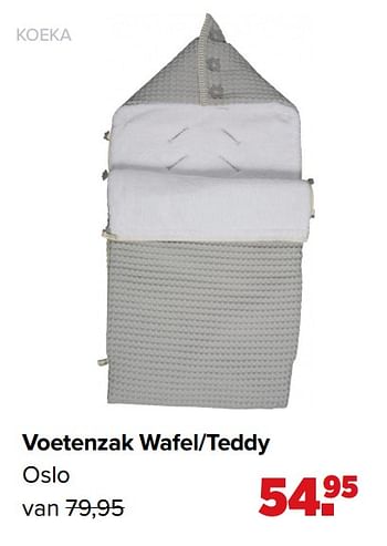 Promoties Voetenzak wafel-teddy oslo - Koeka - Geldig van 16/03/2020 tot 13/04/2020 bij Baby-Dump