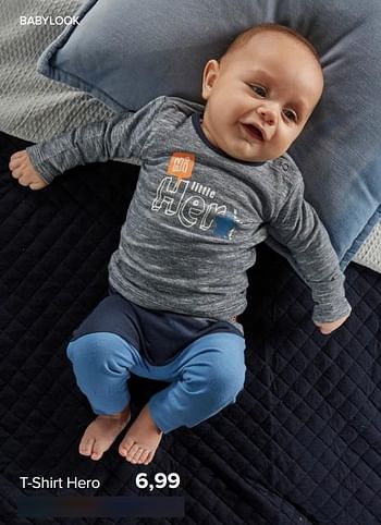 Promoties T-shirt hero - Baby look - Geldig van 16/03/2020 tot 13/04/2020 bij Baby-Dump