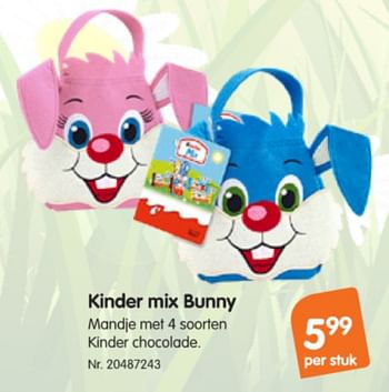 Promoties Kinder mix bunny - Kinder - Geldig van 18/03/2020 tot 21/04/2020 bij Fun
