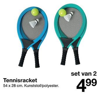 Promoties Tennisracket - Huismerk - Zeeman  - Geldig van 21/03/2020 tot 03/04/2020 bij Zeeman