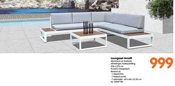 Promoties Loungeset amalfi - Huismerk - Fun - Geldig van 20/03/2020 tot 03/05/2020 bij Fun