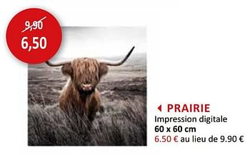 Promotions Prairie impression digitale - Produit maison - Weba - Valide de 18/03/2020 à 19/04/2020 chez Weba