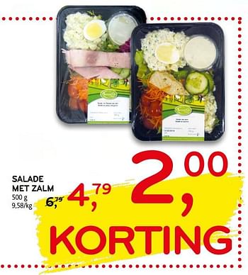 Promoties Salade met zalm - Huismerk - C&B - Geldig van 18/03/2020 tot 31/03/2020 bij C&B