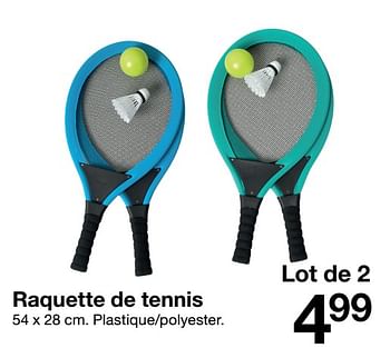 Promotions Raquette de tennis - Produit maison - Zeeman  - Valide de 21/03/2020 à 03/04/2020 chez Zeeman