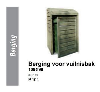 Promoties Berging voor vuilnisbak - Huismerk - Fun - Geldig van 20/03/2020 tot 03/05/2020 bij Fun