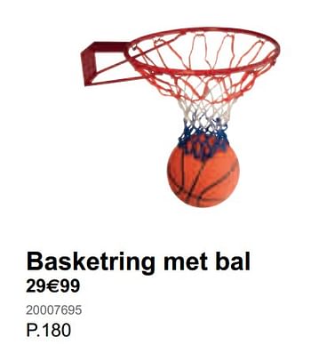 kussen pil Springen Huismerk - Fun Basketring met bal - Promotie bij Fun