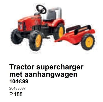 Promoties Tractor supercharger met aanhangwagen - Huismerk - Fun - Geldig van 20/03/2020 tot 03/05/2020 bij Fun